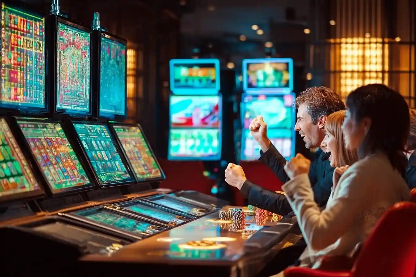 An example of a free slot machine game interface